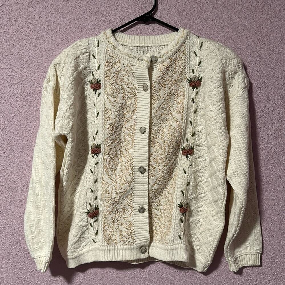 Vintage Cream Cardigan